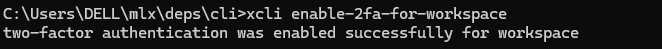 How to enable 2FA (two-factor authentication) in CLI reference visual 6