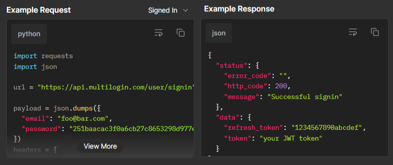 How to navigate Multilogin API documentation with Postman reference visual 4